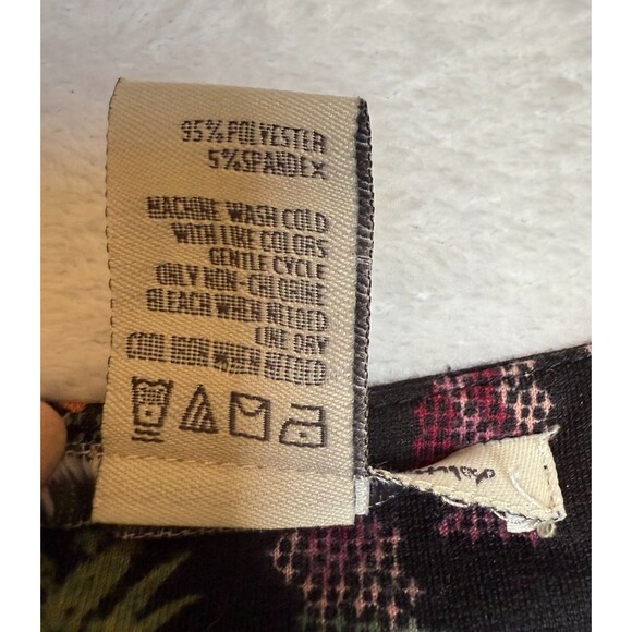 American Rag Cie Sleeveless Black Floral Dress With Pockets Size Small - Picture 5 of 15